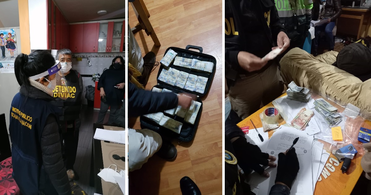 La fiscalía anticorrupción lleva a cabo en este momento un operativo dirigido contra 37 personas, presuntos integrantes de la organización “Los Dinámicos del Centro”.