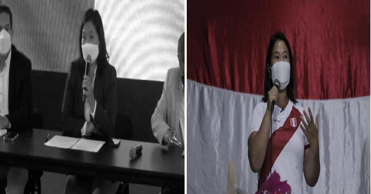 La candidata Keiko Fujimori ha reiterado que hubo un "fraude en mesa" en la segunda vuelta