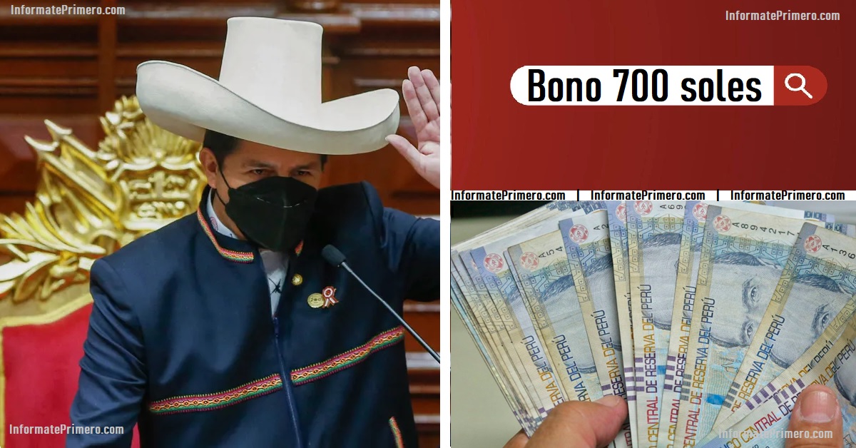 Pedro Castillo anunció que su gobierno brindará bono de S/ 700 para cada familia vulnerable