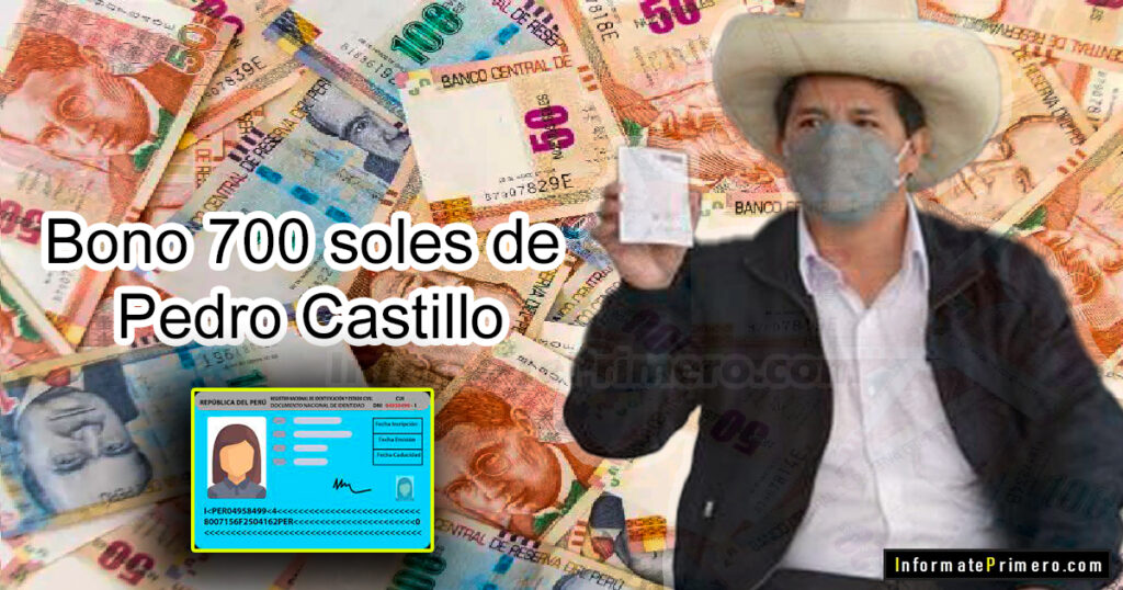 Bono 700 soles de Pedro Castillo
