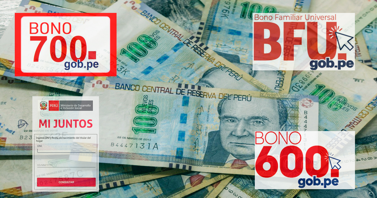 Bonos del Estado peruano disponibles para consultar y cobrar