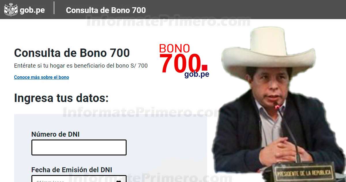 Consulta el Bono 700 soles