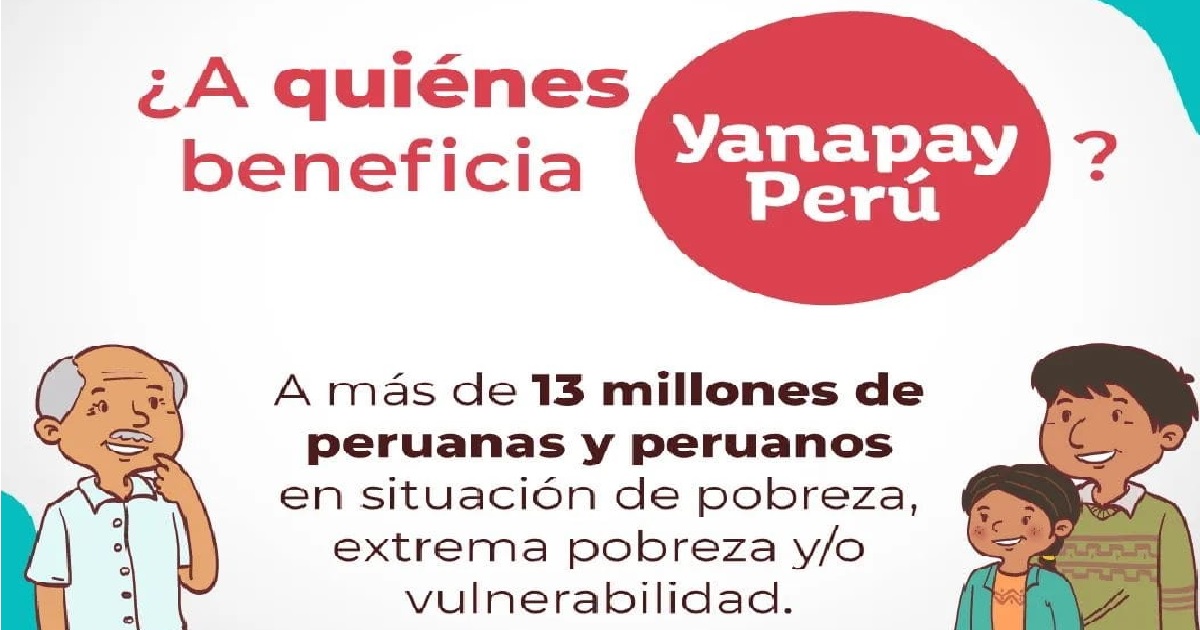 13 de setiembre Quienes podrán acceder al Bono Yanapay Perú