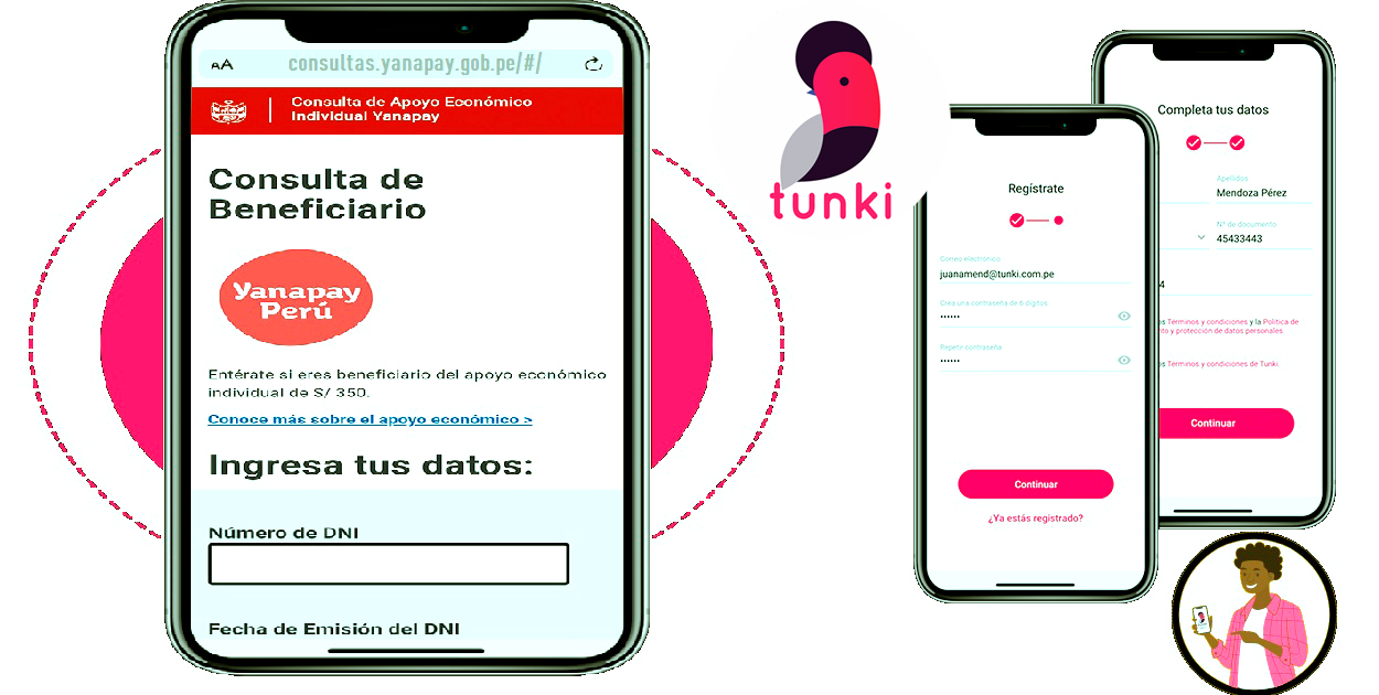 Cobrar Bono Yanapay en billetera digital tunki