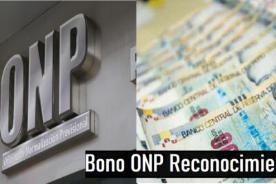 Bono ONP Reconocimiento