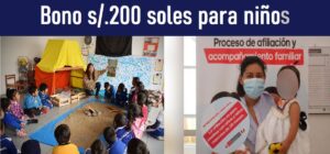 Bono s/.200 soles para niños