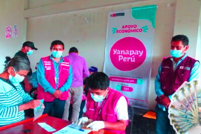 Grupos de beneficiarios del Bono Yanapay