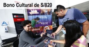 Bono Cultural de S/820