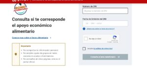 Consulta si te corresponde el apoyo económico alimentario