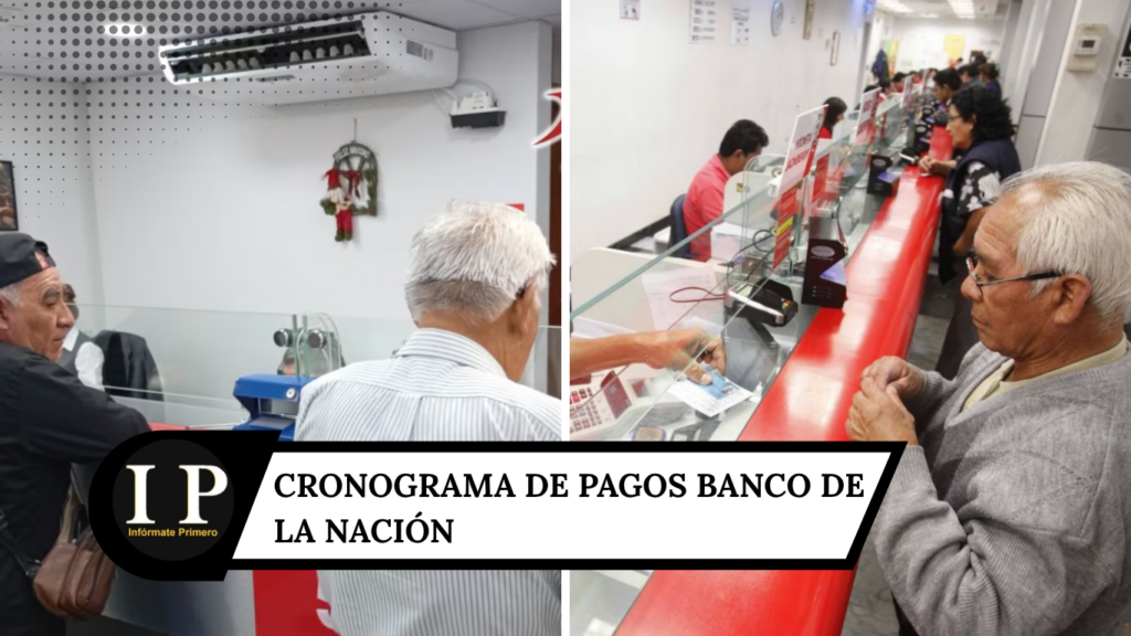 Cronograma de pagos Banco de la Nación