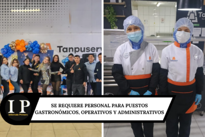 requiere personal para puestos gastronómicos, operativos y administrativos